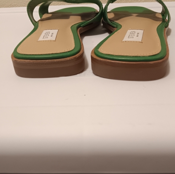 Steven New York| Hadyn Sandals Flats Slip On Kelly Green Sz 9.5/10 Resortwear - Picture 13 of 13